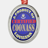 ORNEMENT ROND ARGENTÉ COONASS (Gauche)
