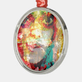 Ornement Rond Argenté dame (Gauche)