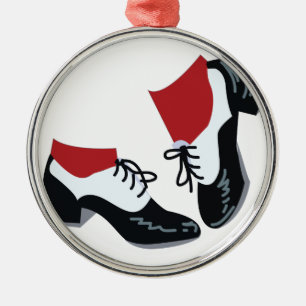 Ornement Rond Argenté Danse de robinet