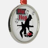 Ornement Rond Argenté DJ Orament Hip hop (Droite)