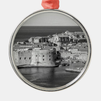 Ornement Rond Argenté Dubrovnik