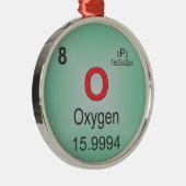 Ornement Rond Argenté Élément individuel de l'oxygène du Tableau (Droite)