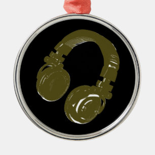 Ornement Rond Argenté endommager le casque