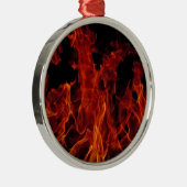 Ornement Rond Argenté Feu (Droite)