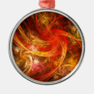 Ornement Rond Argenté Firestorm Nova
