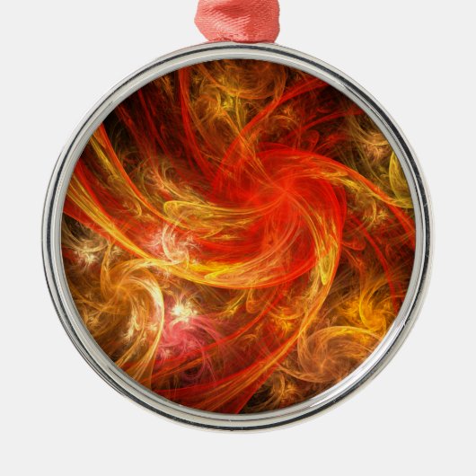 Ornement Rond Argenté Firestorm Nova (Devant)