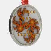 Ornement Rond Argenté Galactique céleste ont une belle journée et une me (Droite)