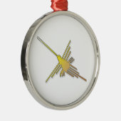 Ornement Rond Argenté Golden Nazca (Droite)