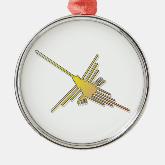 Ornement Rond Argenté Golden Nazca (Devant)