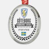 Ornement Rond Argenté Göteborg (Gauche)