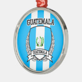 Ornement Rond Argenté Guatemala (Gauche)