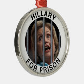 Ornement Rond Argenté Hillary pour la prison (Droite)