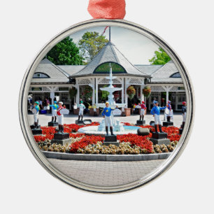 Ornement Rond Argenté Historic Saratoga 150 on Opening Day