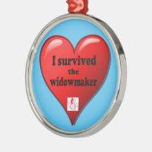 Ornement Rond Argenté I Survived the widowmaker (Gauche)