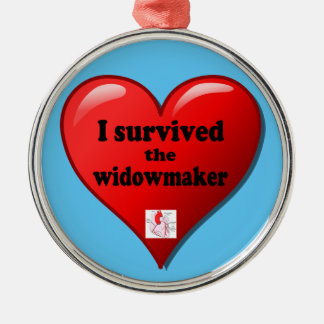 Ornement Rond Argenté I Survived the widowmaker