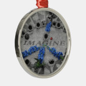 Ornement Rond Argenté Imaginez l'ornement (Droite)