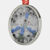 Ornement Rond Argenté Imaginez l'ornement (Gauche)