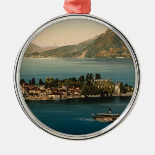 Ornement Rond Argenté Isola Bella III, lac Maggiore, Piémont, Italie