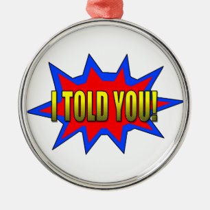 Ornement Rond Argenté Je T'Ai Dit