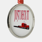 Ornement Rond Argenté Just Deck It (Droite)