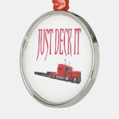 Ornement Rond Argenté Just Deck It (Gauche)