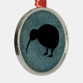 Ornement Rond Argenté Kiwi (Droite)