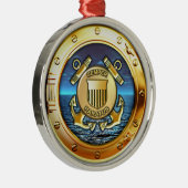 Ornement Rond Argenté La garde côtière (Droite)