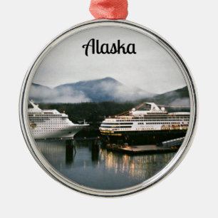 Ornement Rond Argenté L'Alaska !
