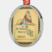 Ornement Rond Argenté Le magicien d'Oz merveilleux (Gauche)