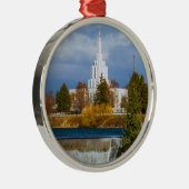 Ornement Rond Argenté L'Idaho tombe temple (Droite)