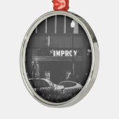 Ornement Rond Argenté L'Improv (Gauche)