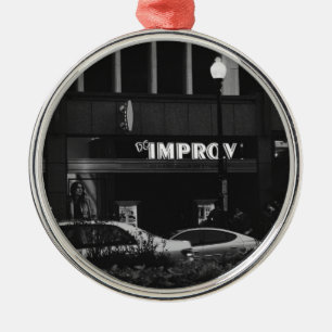 Ornement Rond Argenté L'Improv