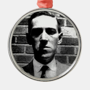 Ornement Rond Argenté Lovecraft