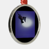 Ornement Rond Argenté Lumière d'étape (Droite)