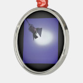 Ornement Rond Argenté Lumière d'étape (Gauche)