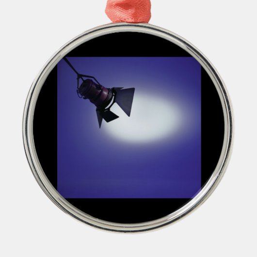 Ornement Rond Argenté Lumière d'étape (Devant)