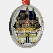 Ornement Rond Argenté Marchés de Noël de Manchester (Droite)