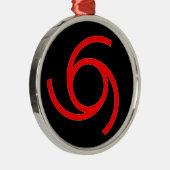 ORNEMENT ROND ARGENTÉ MARQUE DU DIABLE (Droite)