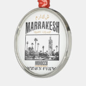 Ornement Rond Argenté Marrakech (Gauche)