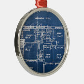 Ornement Rond Argenté Modèles de Chambre (Droite)