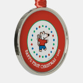 Ornement Rond Argenté Mon ami Maisy (Droite)