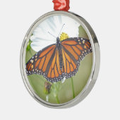 Ornement Rond Argenté Monarque sur Cosmos (Gauche)