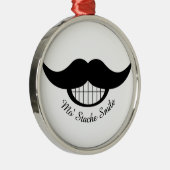 Ornement Rond Argenté Moustache (Droite)