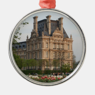 Ornement Rond Argenté Musée du Louvre