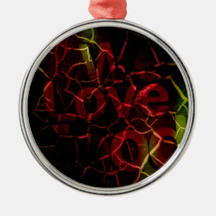 Ornement Rond Argenté Nous aimons