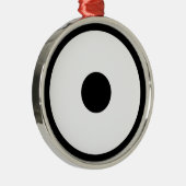 Ornement Rond Argenté Oeil de serpent (Droite)