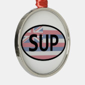 Ornement Rond Argenté Paddling (Droite)