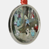 Ornement Rond Argenté Peu de capuchon rouge : Pages finaux (Droite)