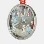 Ornement Rond Argenté Peu de capuchon rouge : Pages finaux (Gauche)