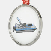 Ornement Rond Argenté plaisir ponton (Gauche)